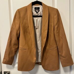 Jcrew Parke Blazer in Wood Flannel, Heather Caramel